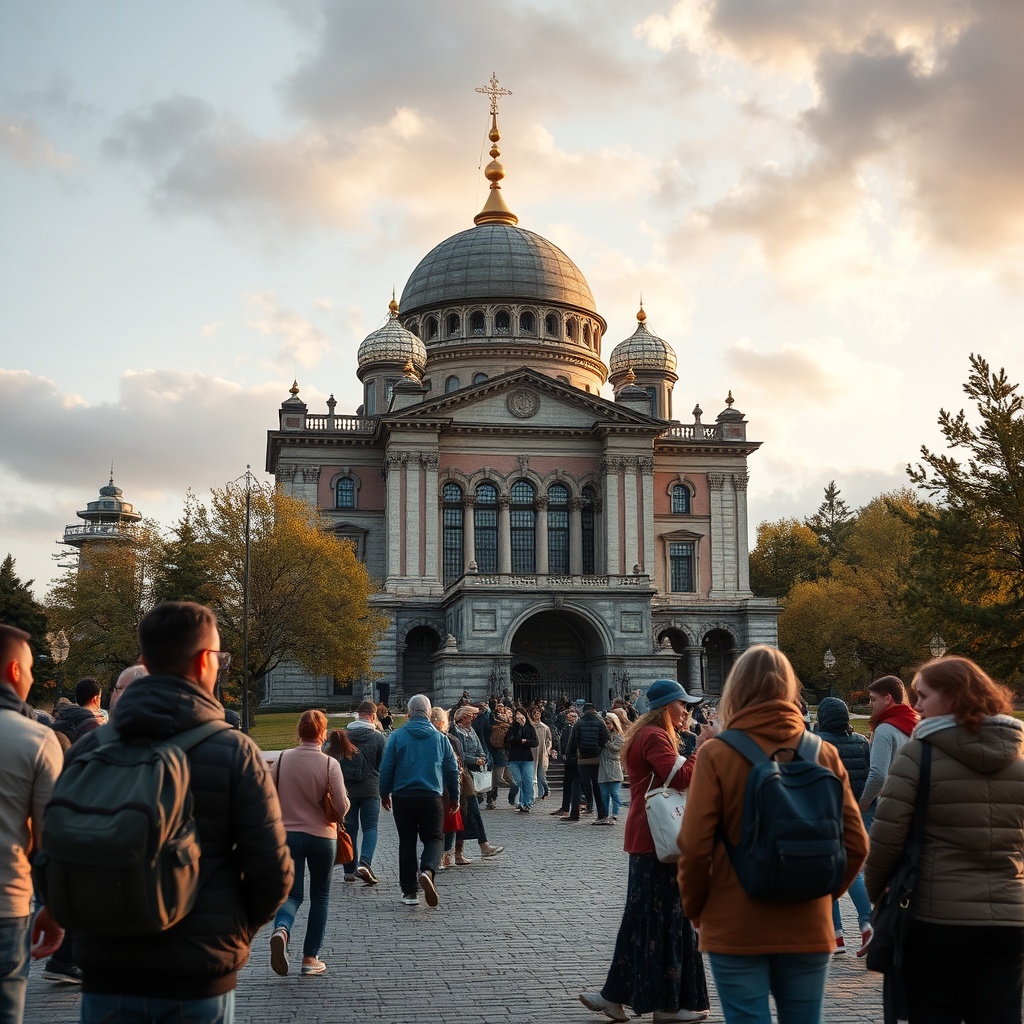 Туристи на гірському хребті під час світанку